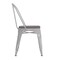 Emma and Oliver Perth Metal Stacking Dining Chairs with Poly Resin Seats for Indoor/Outdoor Use